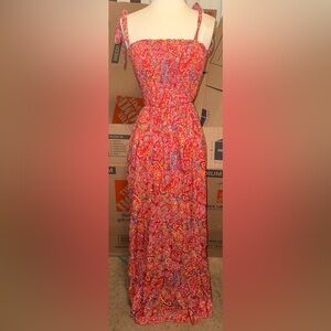 Vici Red Paisley maxi dress xs